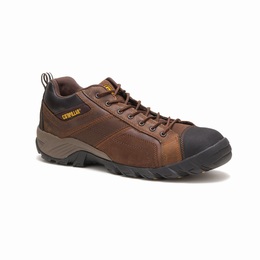 Caterpillar Argon Composite Toe Work Férfi Cipő Sötét Barna, HU-Q033